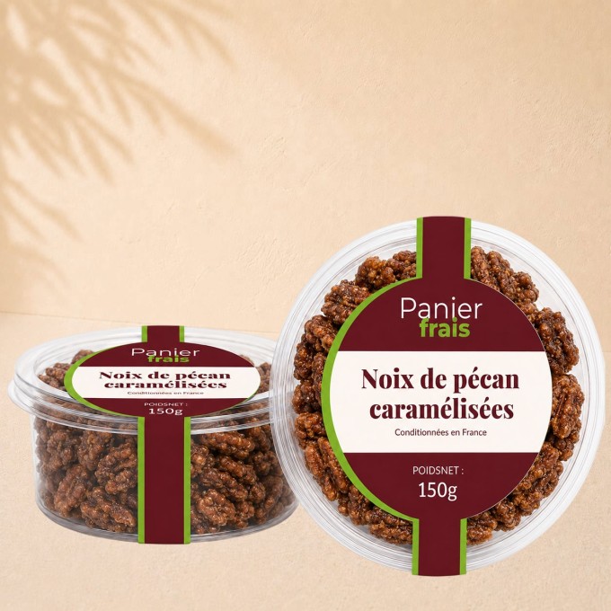 Noix de pécan caramélisées